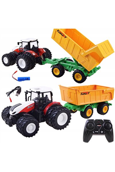 JOKOMISIADA - zabawki Wieliczka Tractor Vehicul Mașină Agricolă cu Remorcă Te...