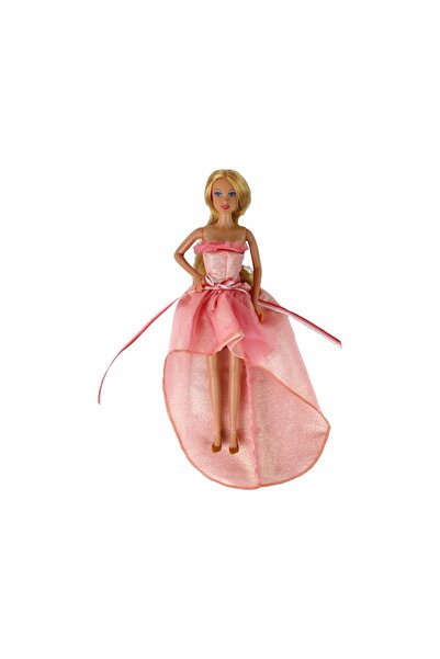 LeanToys Păpușă pentru copii, păr lung blond, dulap, pantofi, rochii, accesor...