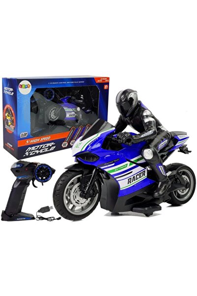 LeanToys Motor sportiv de curse controlat de la distanță, albastru