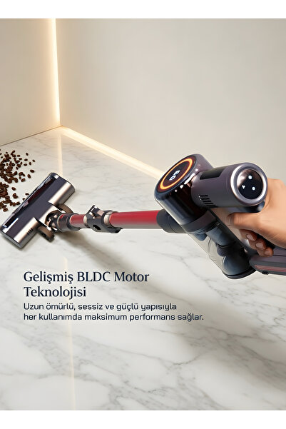 Sinbo SVC-8622 BLDC Motorlu Dikey Kablosuz Şarjlı Led Aydınlatmalı Süpürge