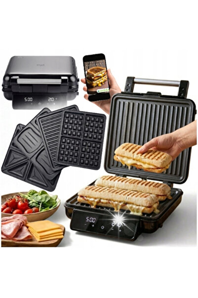 adler Aparat multifuncțional 4 în 1 pentru canapele, grătar electric, panini,...