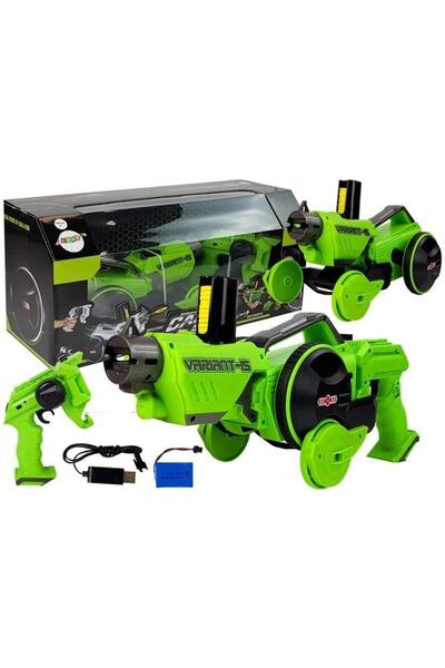 LeanToys Pistol lansator de mașini 2 în 1 cu telecomandă