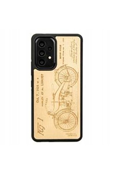 BewooDesign Husă din lemn pentru Samsung Galaxy A73 5G HARLEY PATENT ANIEGRE