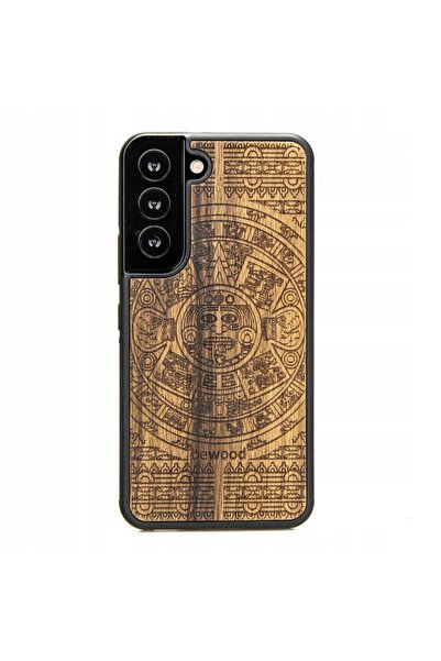BewooDesign Husă din lemn pentru Samsung Galaxy S22 AZTEC CALENDAR LIMBA