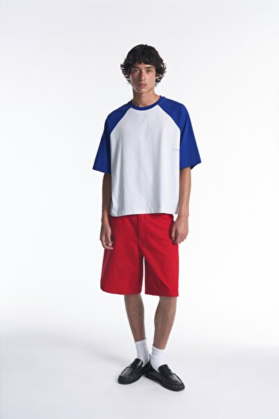 Pull & Bear Baggy jean bermuda