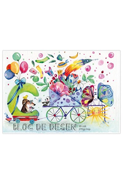 Bellezza Aperta Drawing pad Aperta, Caravana bucuriei, A4, 170g