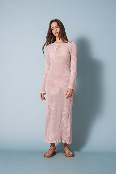 Nisan Ruffle Detailed Knitwear Dress