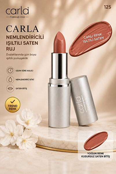 Carla Professional Make Up Moisturizing Radiant Satin Finish Lipstick – Lumic...
