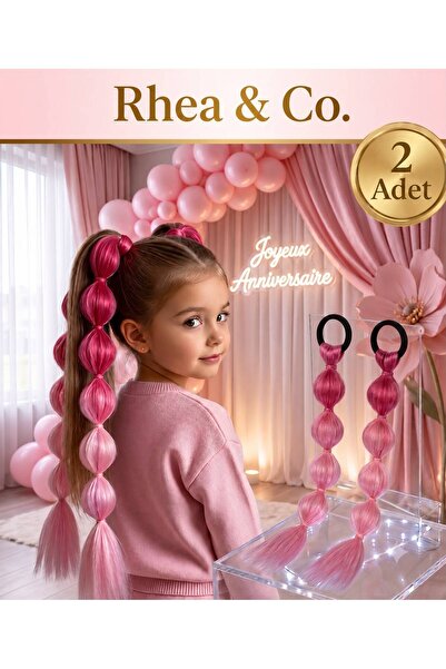 Rhea Company Pembe Ombreli Bubble Saç Tokası