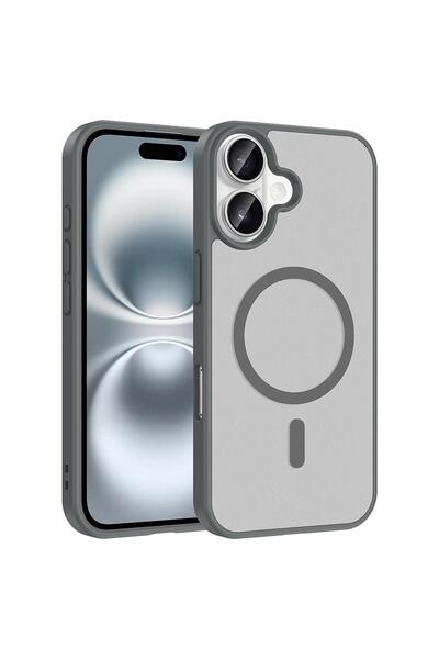 Microsonic Apple iPhone 16 Compatible Case Magsmoke Neo Gray