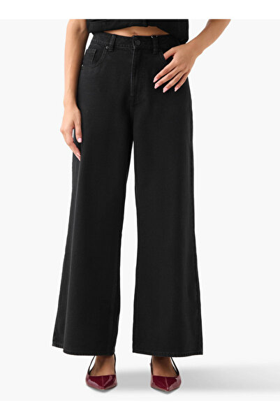 DNM Wide Leg Mid-Rise Jeans Cotton