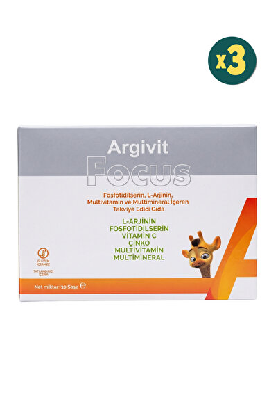 Argivit Focus 30 Saşe 3 Adet