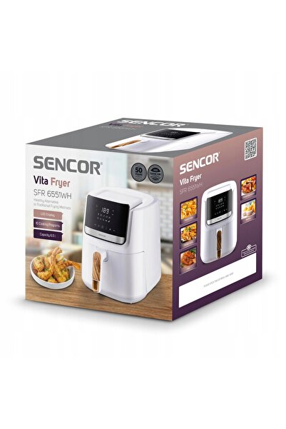 Sencor Friteuză cu aer cald fără ulei Vita SFR 6551WH