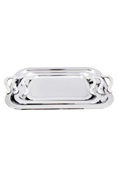 OEM Set of 3 serving trays Grunberg, Stainless Steel, Silver