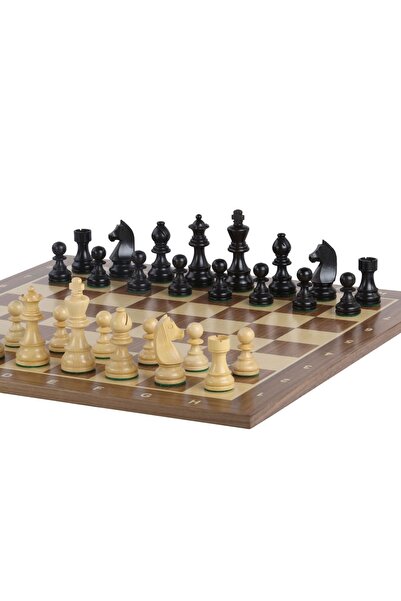 Sunrise Chess & Games Tournament Chess Top Bottom Set No. 6 - 58 mm board + 3...