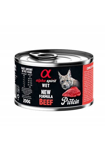 NO BRAND Hrana pentru pisici ALPHA SPIRIT Protein Vit Beef 200 g