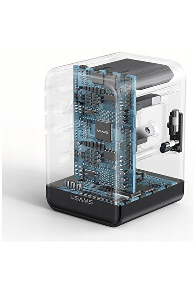 Usams Adaptor de călătorie CC310 Negru US / AU / EU / UK
