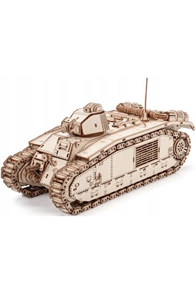 NO BRAND Jucărie din lemn LITTLE STORY World of Tanks 3D Char B1 (1078 piese)