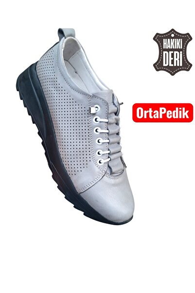 Viyolas Hakiki Deri Kadın Ayakkabısı M1 Sneaker