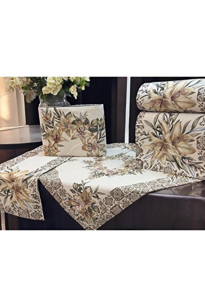 Linea Home ΣΕΤ 5ΤΜΧ ΣΤΟΦΑ ΙΣΠΑΝΙΑΣ ΔΑΜΑΣΚΟ IRIDANOS ΤΕΜΑΧΙΩΝ ΤΡΑΠ/ΛΟ 140Χ140 ...