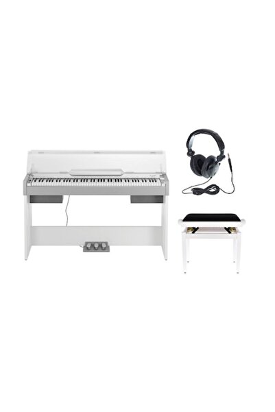 Thomann Pian digital DP-33 WH cu scaun și căști