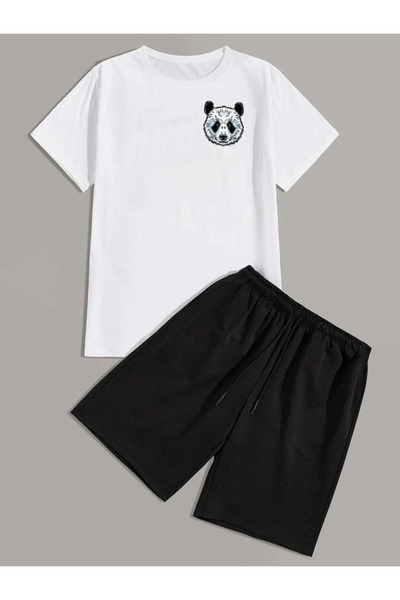 bellanova Unisex Printed T-Shirt and Shorts Set