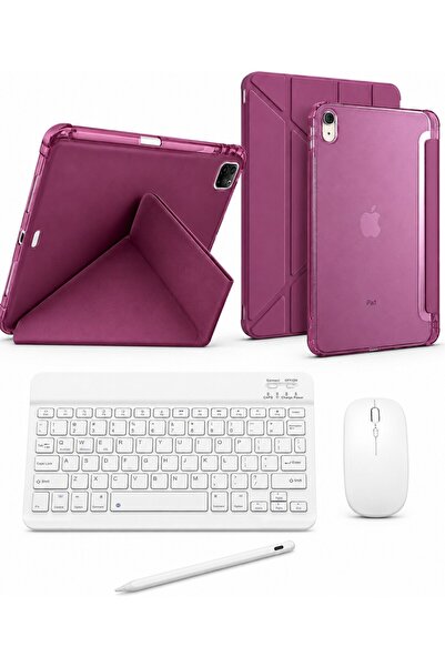 TUROTTO İPad 11.Nesil A16 / İPad 10.Nesil 10.9 ile Uyumlu Standlı Kılıf Dokun...