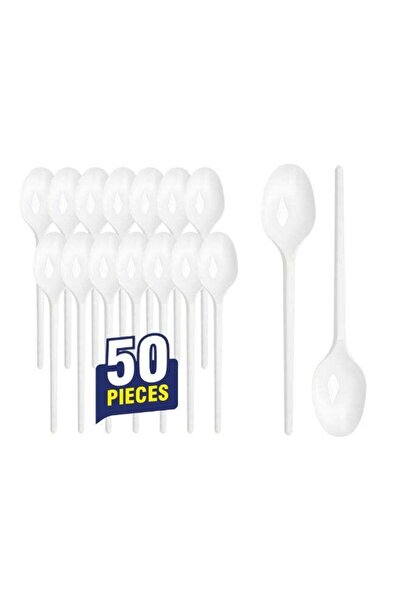 Duravel 50 Plastic Spoons, Heavy-Duty Disposable Cutlery, Strong Utensils for...