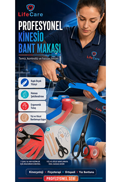 Life Care Kinesioloji Makası Pro Serisi Özel Keskin Makas