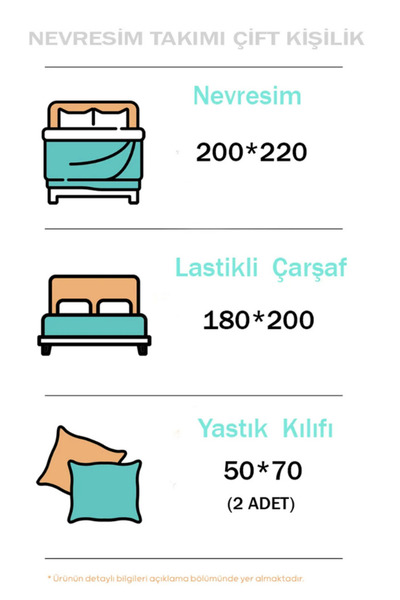 Sheri Home Lastikli Çarşaflı Nevresim Takımı Çift Kişilik Premium ROYALMODEL 88s
