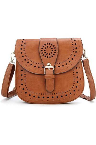 forestfish Ladie's PU Leather Vintage Hollow Bag Crossbody Bag Shoulder Bag
