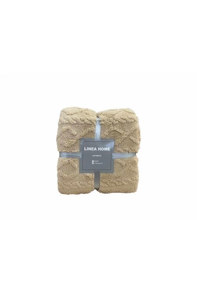 Linea Home Ανάγλυφη Κουβέρτα Σέρπα Παταγονία Μπεζ Διπλή 200Χ220 LH2018812-2
