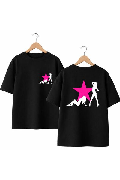 playwear Γυναικείο μπλουζάκι Star με στάμπα στο πίσω μέρος και στο μπροστινό ...