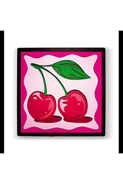 OEM Splat Planet Ξύλινο Σετ Χειροτεχνίας "Cherry Pop Wood Art" 25x25cm