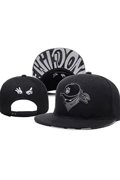 Giraffe Hip Hop Snapback Cap Şapka Beyaz Unisex Erkek/Kadın (Arkası Ayarlamalı)