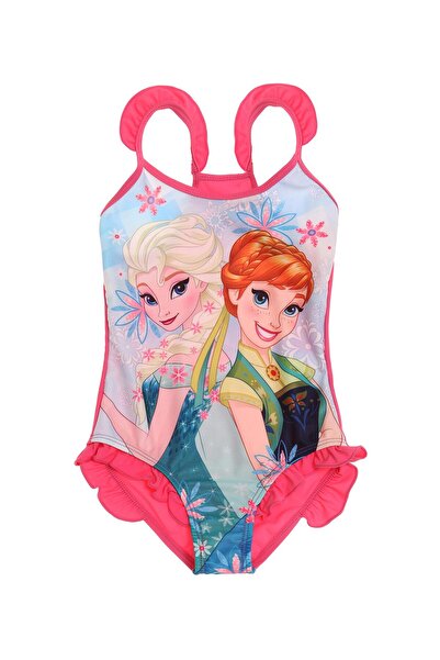Disney Frozen Costum de baie întreg cu bretele încrucișate și uscare rapidă d...