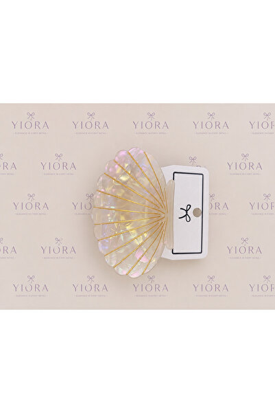 yiora Women's Premium Series Imported Bone Acetate Oyster Shell Hologram Gold...