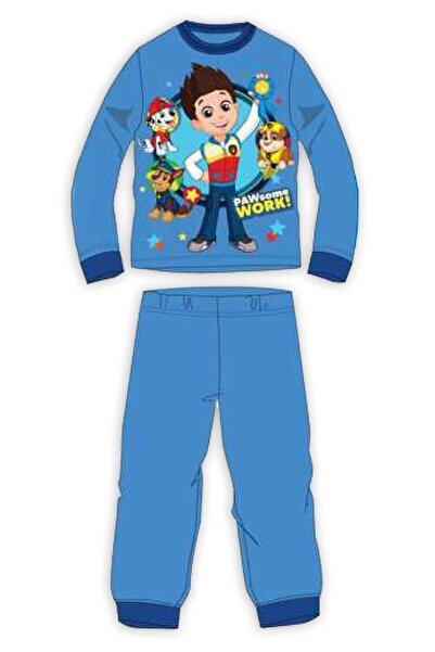 PAW PATROL Μπλε πιτζάμες 3-8 ετών με θεματικό σχέδιο και άνετο ελαστικό παντε...