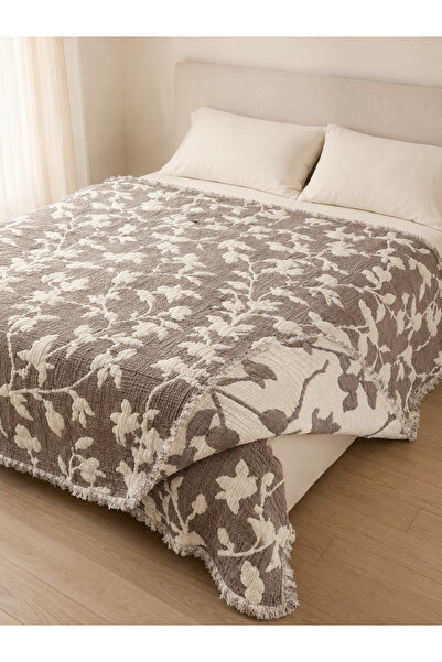 Afil Collection لحاف موسلين 4 طبقات مقاس 240x260 سم، لحاف صيفي ناعم قابل للتن...