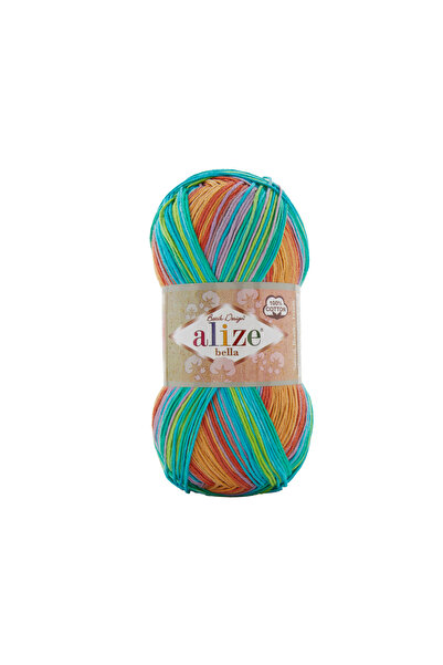 Alize 5 Pieces Bella Batik 100 Knitting Yarn 4530