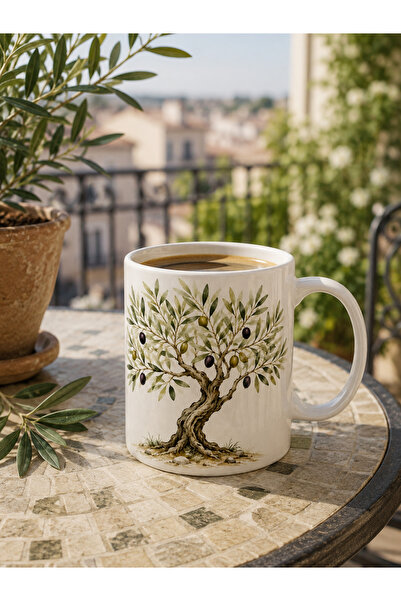 Tomris Hatun Olive Tree Themed, Double-Sided Sublimation Printing Mug, Gift M...