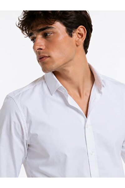 D4 DENIM Men's Slim Fit Lightweight Long Sleeve Casual & Formal Shirt – Premium Cotton Blend Comfort