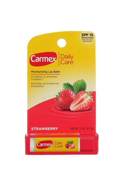 Carmex Balsam de buze, Carmex, Strawberry Daily Care, Protecție solară SPF 15...