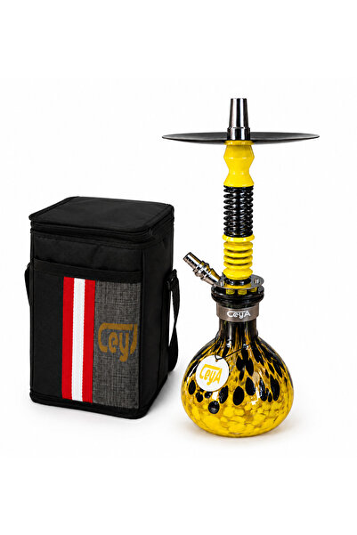 CEYA NARGİLE Zeus 37 Cm Nargile Takımı Çantalı Premium Set | Lüle, Maşa ve Si...