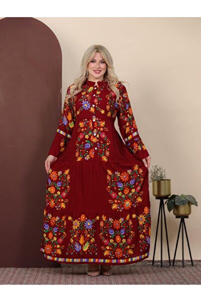 AFandina Women's Floral Printed Luxurious and Elegant Jalabiya with Oversized...