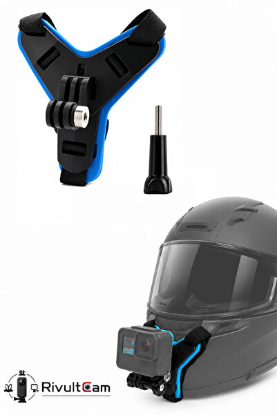 RivultCam Motosiklet Kask Alt Çene Aksiyon Kamerası Bağlantı Aparatı ve Sabit...