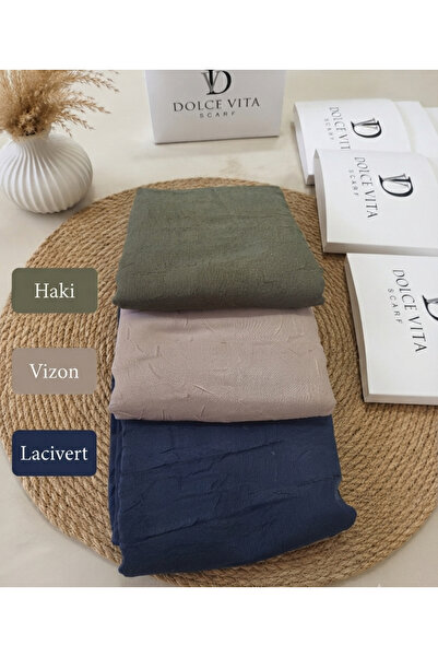 Altınoluk Tekstil Dolce Vita Orjinal Ütü Gerektirmeyen Bambu Kraş Şal 3'lü Paket
