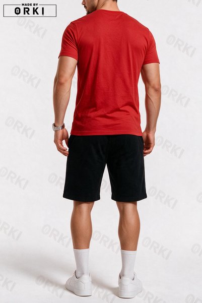 EFFRENATU Limited Edition Printed Oversized Unisex T-Shirt & Black Shorts Set