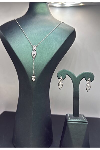 Generic Elegant Design Jewelry Set - Silver - Model 060