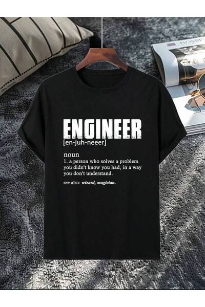 Astogria13 1 قطعة تي شيرت بأكمام قصيرة مطبوع عليه Engineer |   مضحك ومرح، ذو ...
